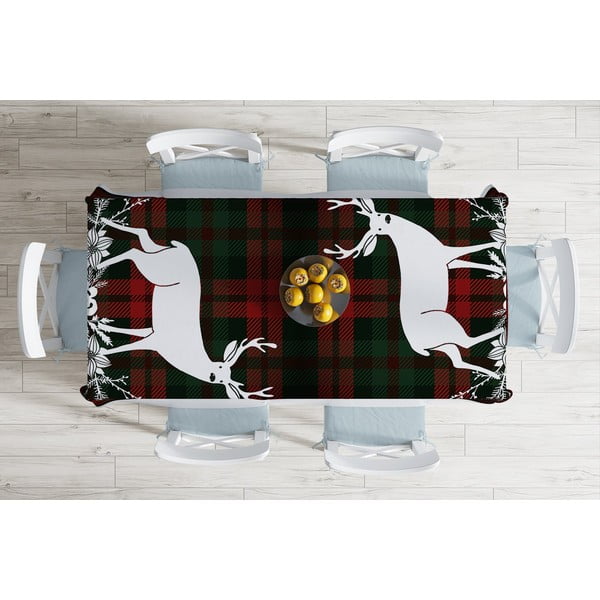 Коледна покривка за маса с памучна смес Тартан, 140 x 180 cm Christmas - Minimalist Cushion Covers-image-1