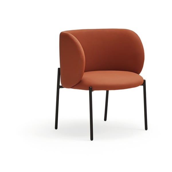 Оранжев фотьойл от изкуствена кожа Mogi - Teulat