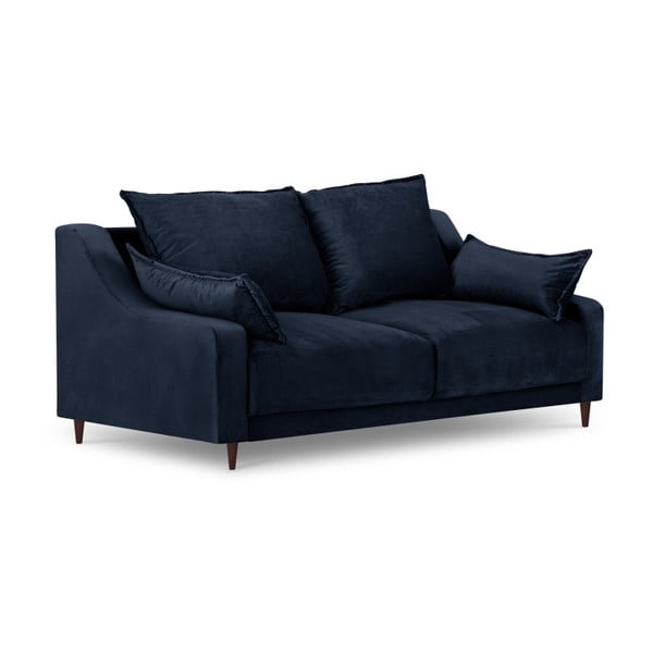 Диван от синьо кадифе Freesia, 150 cm - Mazzini Sofas-image-2