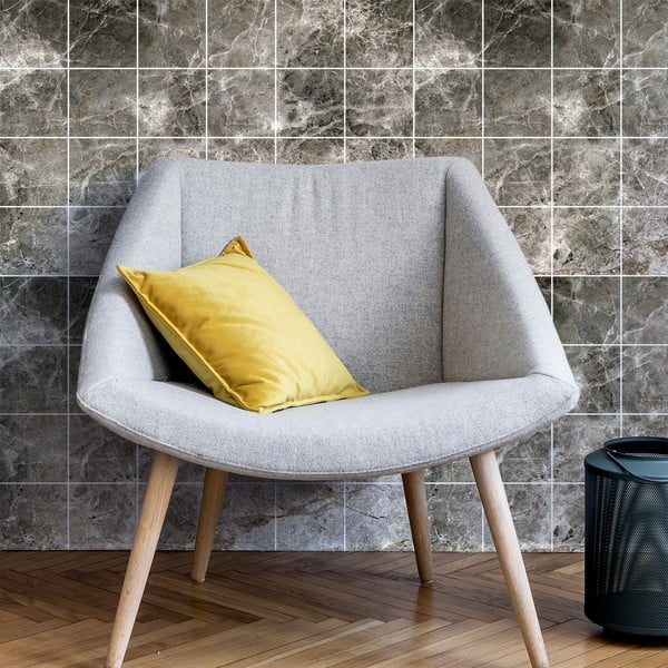 Комплект стикери за плочки 24 бр. 15x15 cm Marble Tiles Venezia - Ambiance-image-1
