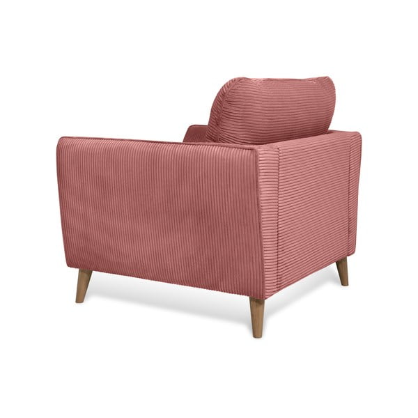 Розово кресло от рипсено кадифе Paris – Scandic-image-4