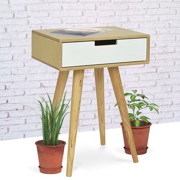 Odkládací stolek HF Living Mild Side White-image-2