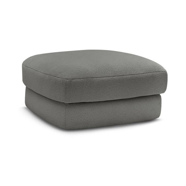 Тъмносива табуретка  от букле Leonore – Bobochic Paris