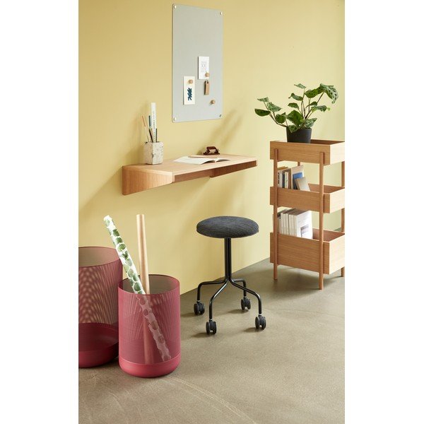 Стенно работна маса от масивен дъб 35x80 cm Folk – Hübsch-image-1