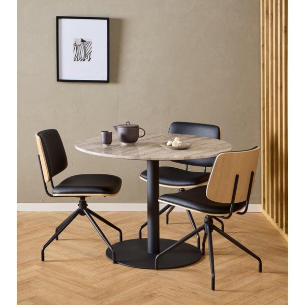 Черен трапезен стол Owen – Actona-image-1