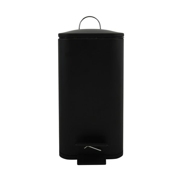 Матово черно стоманено кошче за боклук с педал 5 l   Erik – Spirella-image-3