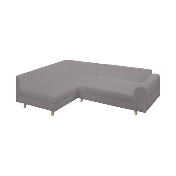 Тъмносив ъглов диван от плат букле (ляв ъгъл) Ariella - Ropez-image-4