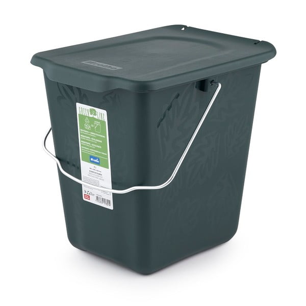 Тъмнозелен контейнер за компостируеми отпадъци 7 л Greenlije - Rotho