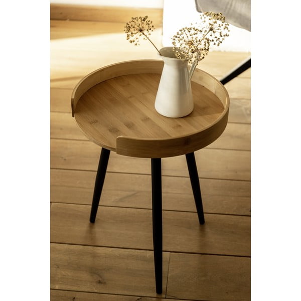 Бамбукова кръгла масичка за кафе ø 40 cm Loft - Wenko-image-2