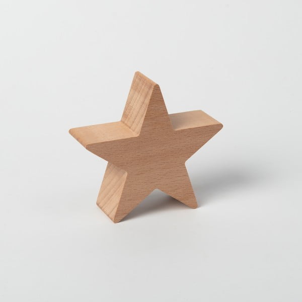 Дървена звезда за декоративна коледна елха Small - Spira
