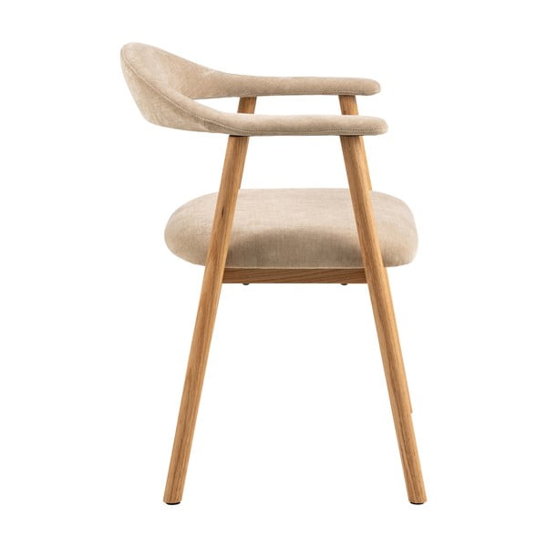 Трапезни столове в бежов и естествен цвят в комплект от 2 броя Addi - Actona-image-4