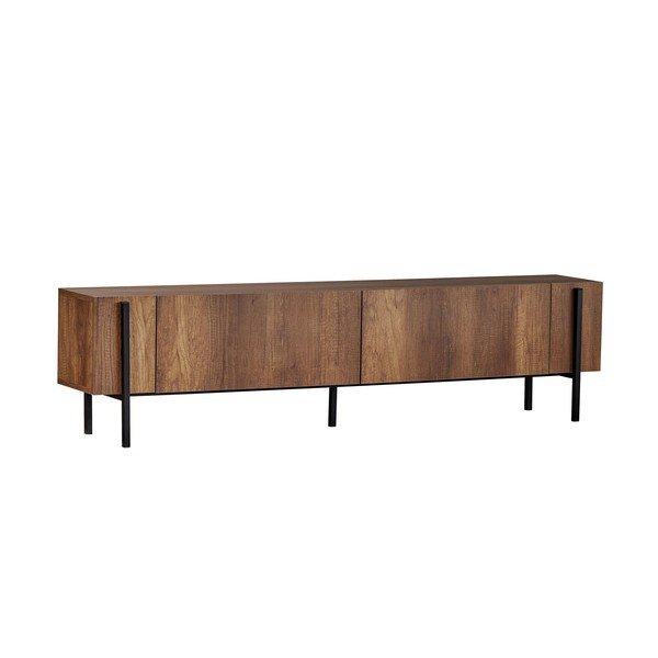 Маса за телевизор от декор от орех в тъмно естествен цвят 180x45x30 cm Nexus – Kalune Design