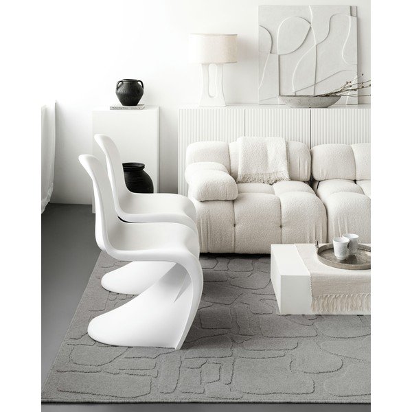 Сив вълнен килим 160x230 cm Morphic Dunes – Agnella-image-3