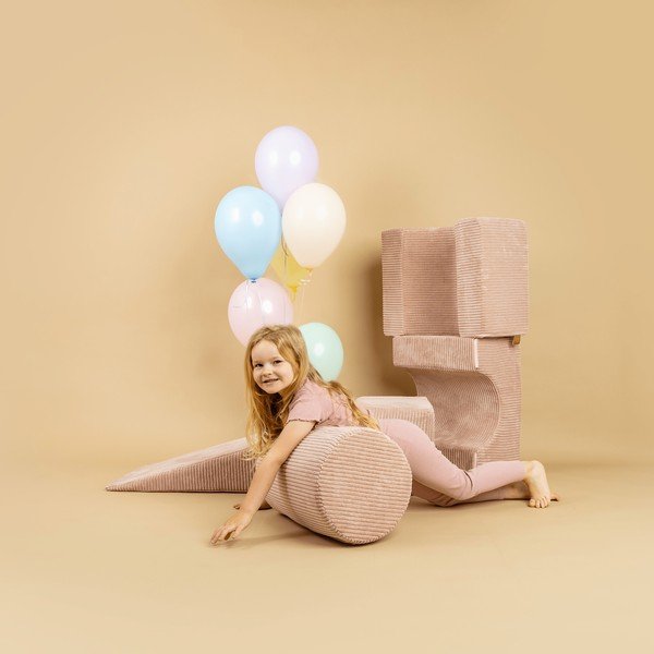 Тюркоазено велурено игрище от пяна 45x170x30 cm Montessori – Meowbaby-image-3