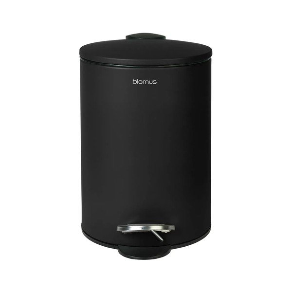 Черно стоманено кошче за боклук с педал 3 l Tubo – Blomus