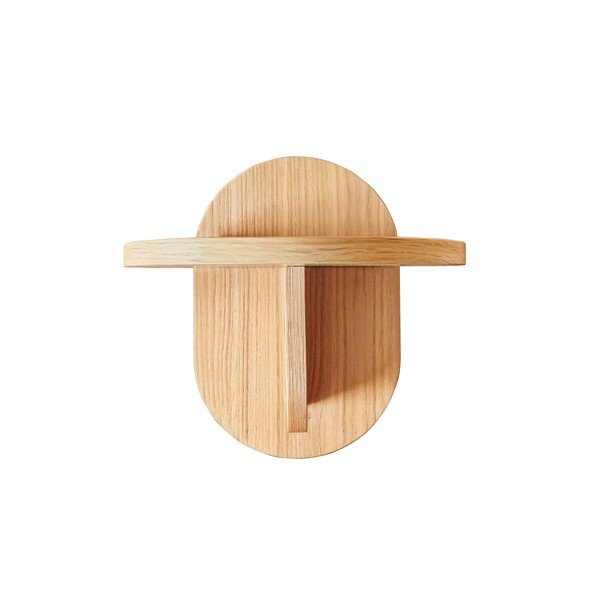 Рафтове с дъбов декор в естествен цвят Soft - Woodman-image-3