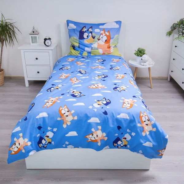 Единично  памучно детско спално бельо 140x200 cm Bluey – Jerry Fabrics-image-3