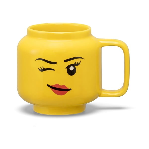 Жълта керамична бебешка чаша 255 ml Head - LEGO®