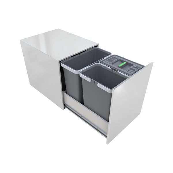 Пластмасов контейнер за сортирани отпадъци/вграден 28 л Street - Elletipi-image-1