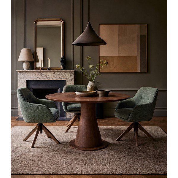 Зелени тапицирани трапезни столове в комплект 2 бр. Avola – Unique Furniture-image-3