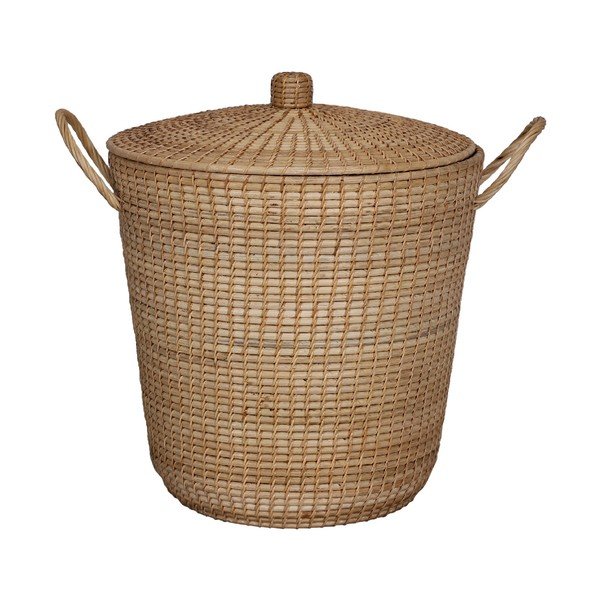 Ratanový úložný koš s víkem WOOX LIVING Ratta-image-2