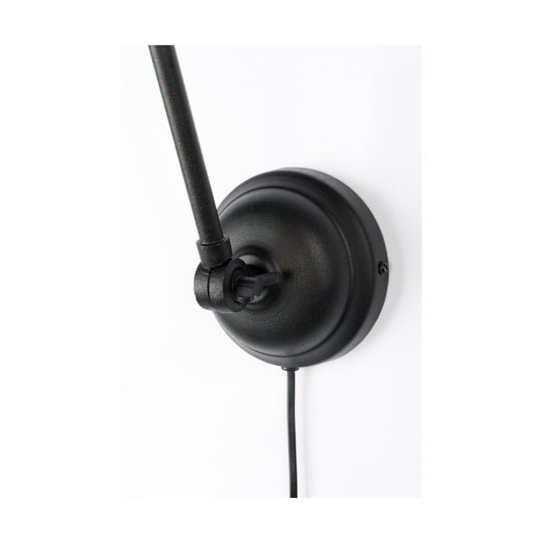 Черна стенна лампа Maarten - White Label-image-4