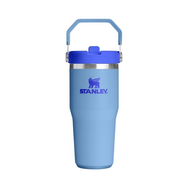 Син термос от неръждаема стомана 410 ml IceFlow™ Flip Straw 2.0 Tumbler Blue Sky – Stanley