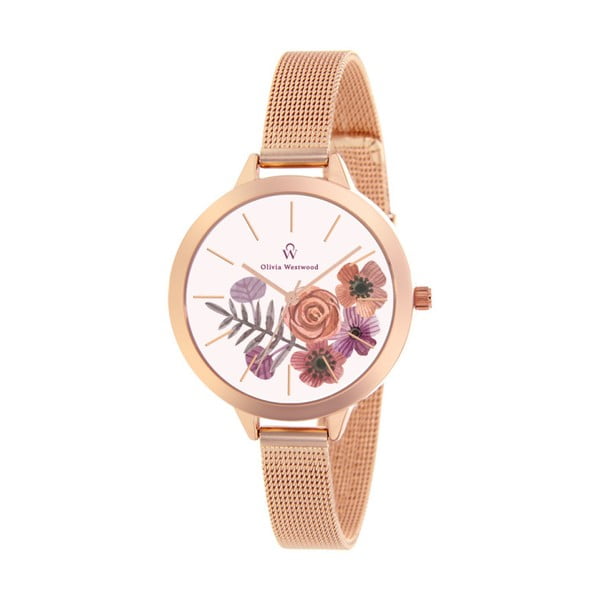 Dámské hodinky s řemínkem ve světle růžové barvě Olivia Westwood Tulore