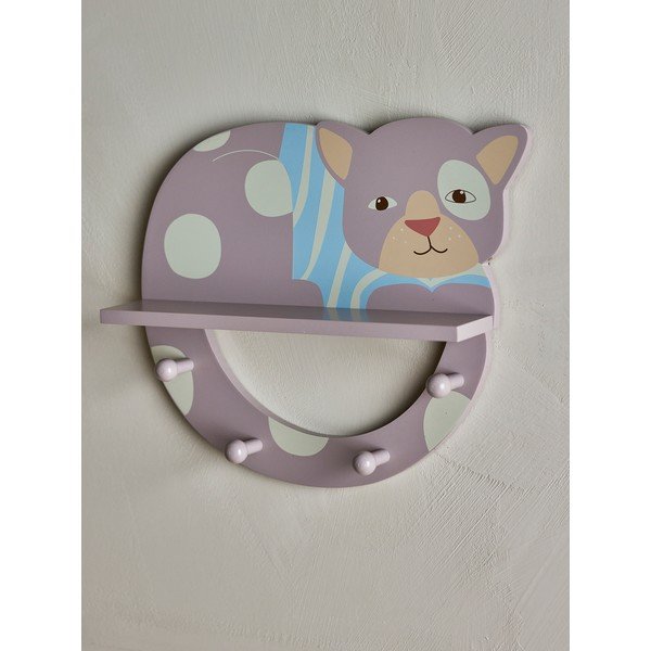 Сива стенна детска закачалка 36x31 cm Mille – Bloomingville Mini-image-1