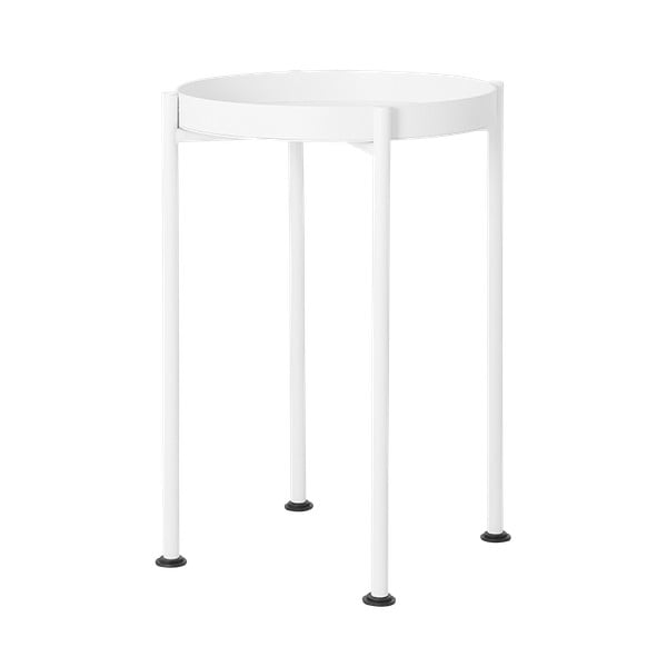 Бяла странична маса Hanna, ⌀ 40 cm - CustomForm