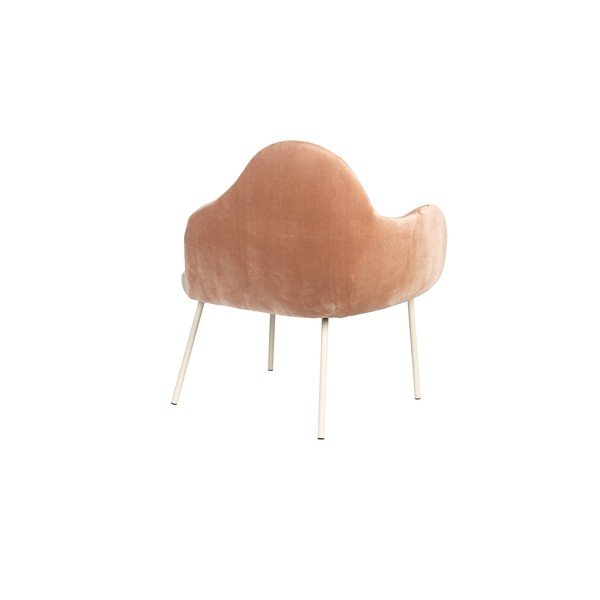 Прасковено кадифено кресло Friuli – Zuiver-image-4