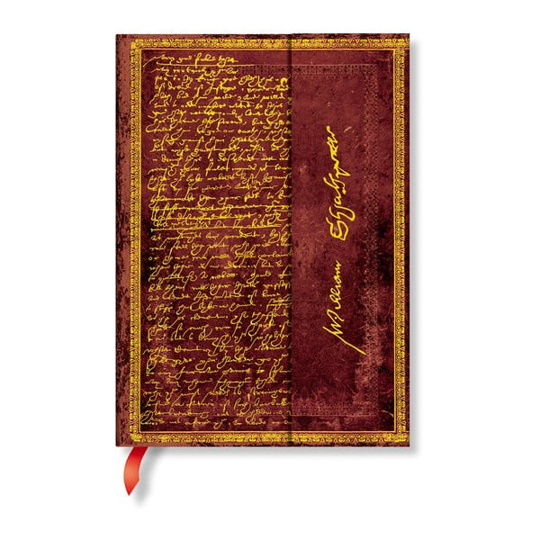 Тетрадка с твърда подвързия Шекспир, 13 x 18 cm - Paperblanks