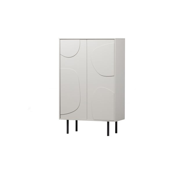 Светлосив шкаф от борова дървесина 85x135 cm Cadiz - WOOOD-image-3