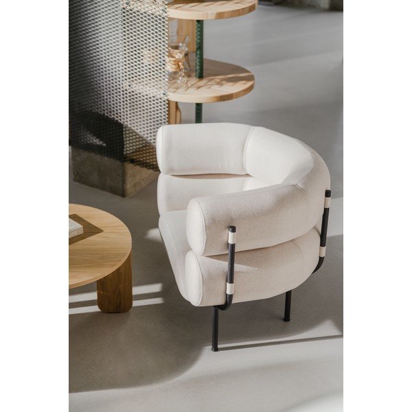 Бежово вълнено кресло Ubi – noo.ma-image-3