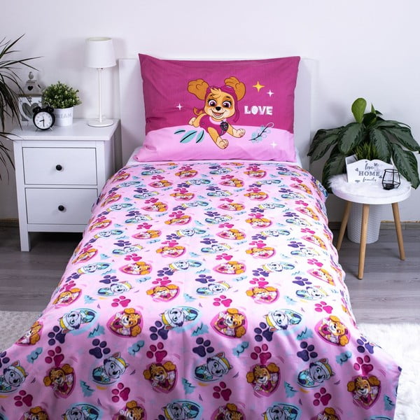 Единично  детско спално бельо от микрофибър 140x200 cm Paw Patrol  – Jerry Fabrics-image-2