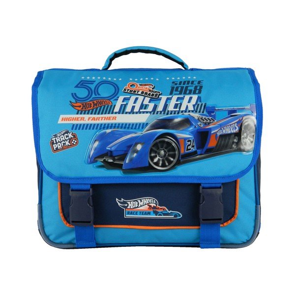 Синя ученическа чанта Hot Wheels - Bagtrotter