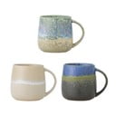 Сини/бежови глинени чаши в комплект от 3 бр. 460 ml Cloe – Bloomingville