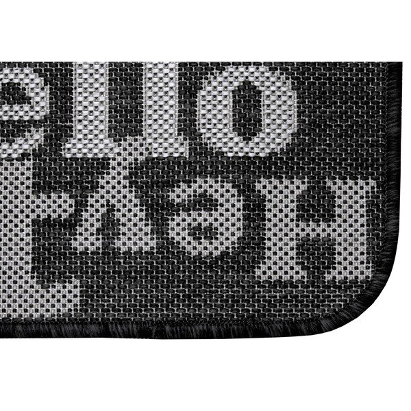 Антрацитно сива изтривалка за врата, 50 x 80 cm Weave Bonjour - Hanse Home-image-1