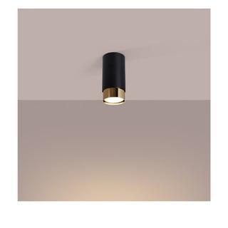 Осветително тяло за таван в черен и златист цвят Crown – Nice Lamps