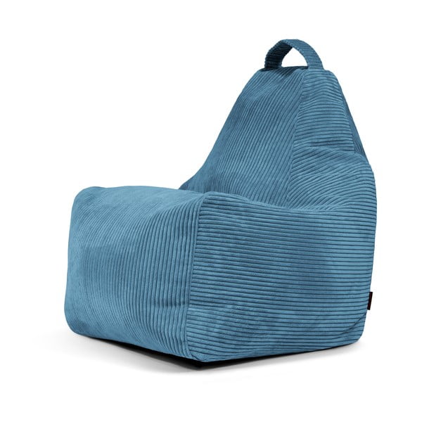 Син пуф от рипсено кадифе Play Amuse – SLOWDOWN