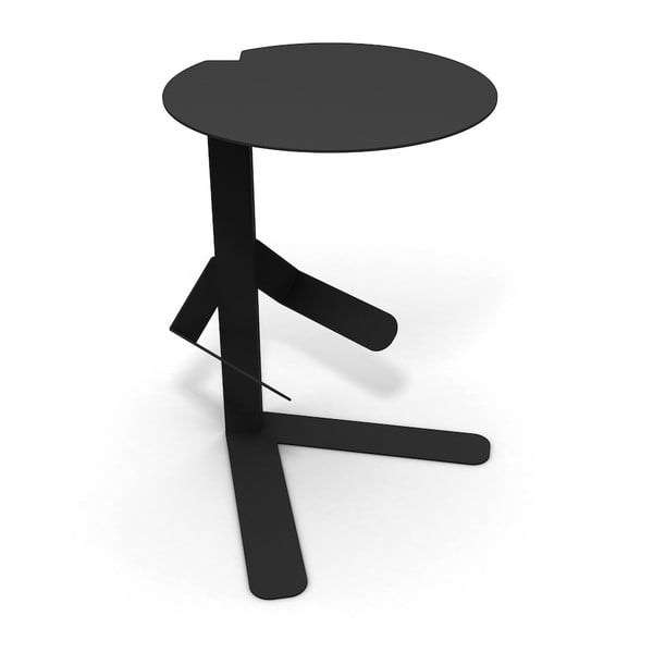 Černý odkládací stolek Caoscreo MisterT