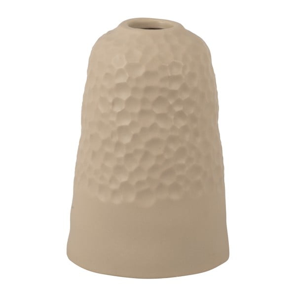 Бежова керамична ваза Carve, височина 18,5 cm - PT LIVING