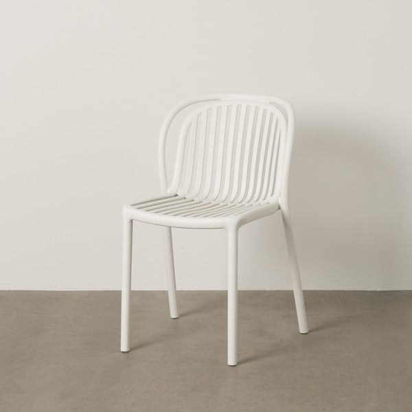 Бял пластмасов трапезен стол Alia – Ixia-image-1