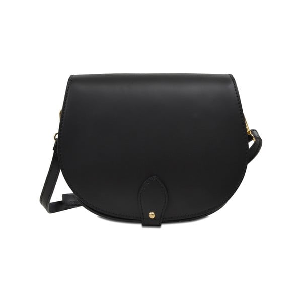 Черна кожена чанта Coralie - Infinitif