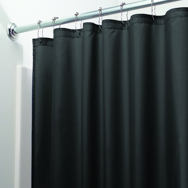 Черна завеса за душ , 200 x 180 cm Poly - iDesign