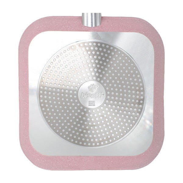 Grilovací pánev Bisetti Stonerose Rose Simone, 28 x 28 cm-image-1