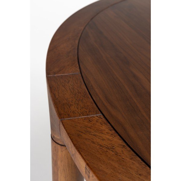 Кръгла трапезна маса от декор от орех ø 128 cm Storm – Zuiver-image-1