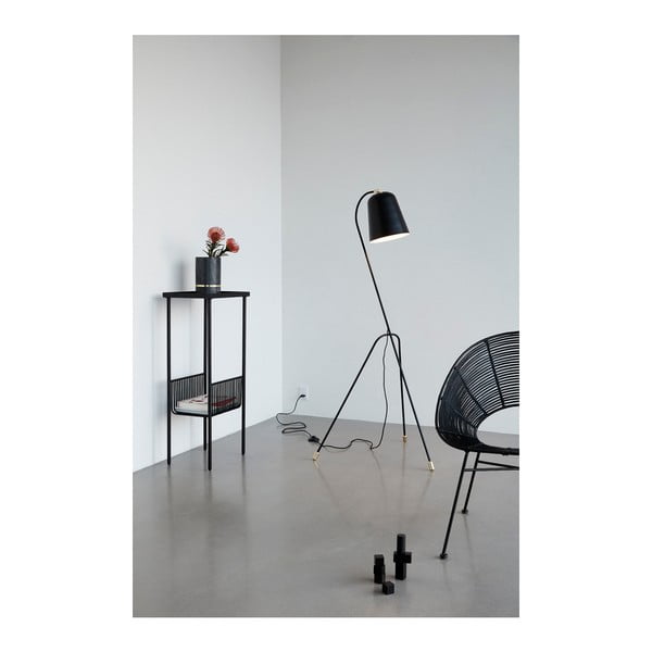 Černá ratanová židle Hübsch Aslog-image-1