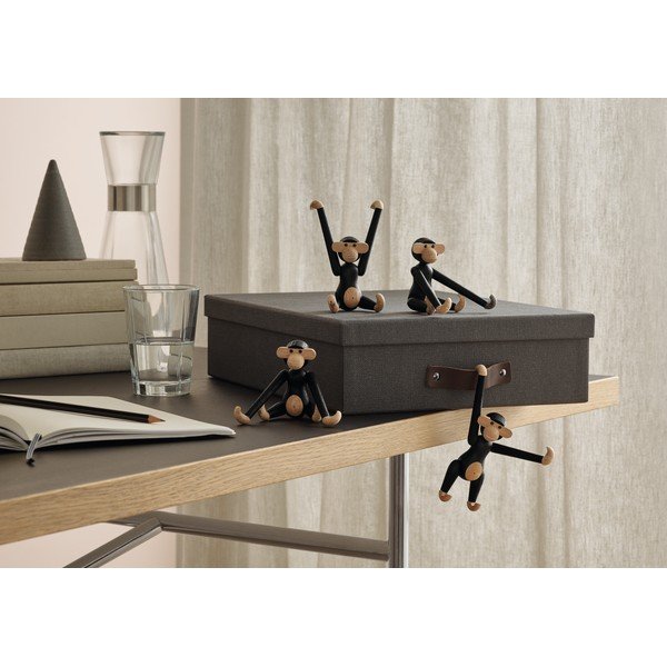 Статуетка за окачване от масивно дъбово дърво Monkey - Kay Bojesen Denmark-image-1