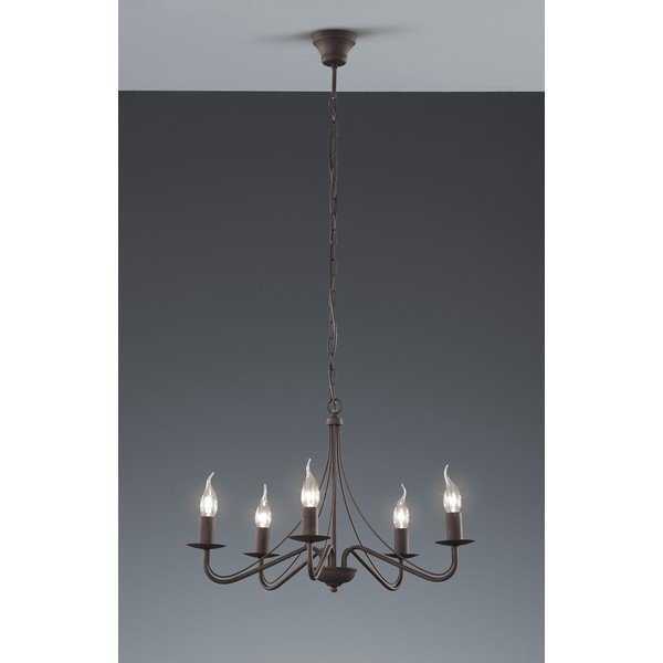 Метално висящо осветително тяло в бронзов цвят ø 55 cm Country – Reality-image-2